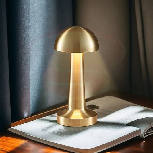 Luxury mushroom dome rechargeable LED touch lamp with 3 colour lighting modes – modern gold table lamp for bedroom, living room, dining and office décor in South Africa.
Smart Life Lighting & Electrical