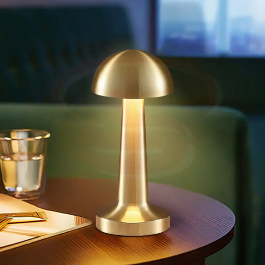 Luxury mushroom dome rechargeable LED touch lamp with 3 colour lighting modes – modern gold table lamp for bedroom, living room, dining and office décor in South Africa.
Smart Life Lighting & Electrical