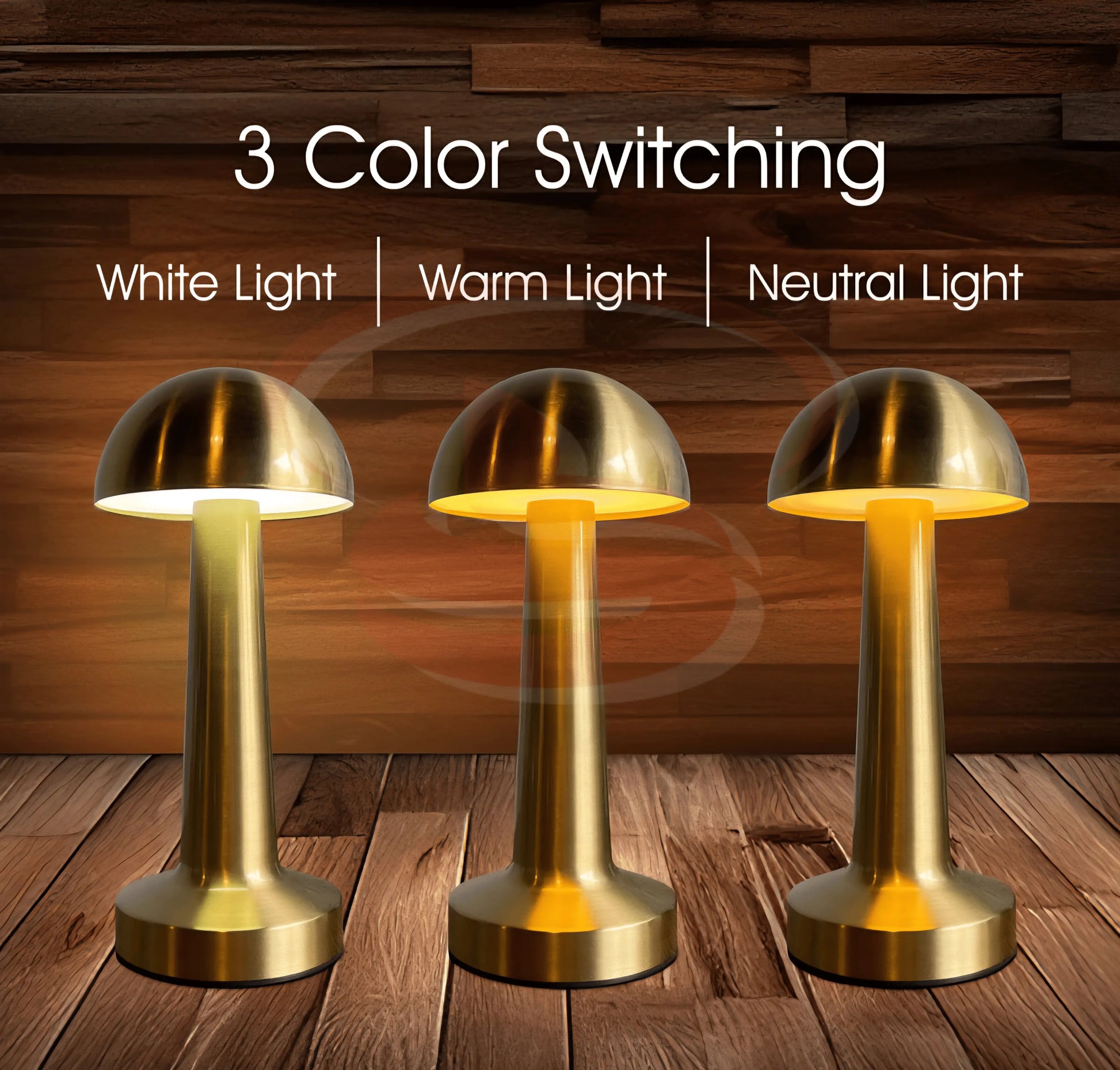 Luxury mushroom dome rechargeable LED touch lamp with 3 colour lighting modes – modern gold table lamp for bedroom, living room, dining and office décor in South Africa.
Smart Life Lighting & Electrical