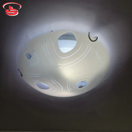 Geometric glass ceiling light with flush mount design, available with or without LED bulbs for modern indoor lighting.
Smart Life Lighting & Electrical