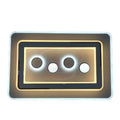 A stylish and contemporary rectangular ceiling LED light featuring three inner circular LED spots, surrounded by dual-layer rectangular glowing frames, perfect for modern interiors.
Smart Life Lighting & Electrical