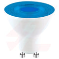 GU10 LED mood lighting spotlight bulb with blue illumination.
Smart Life Lighting & Electrical		