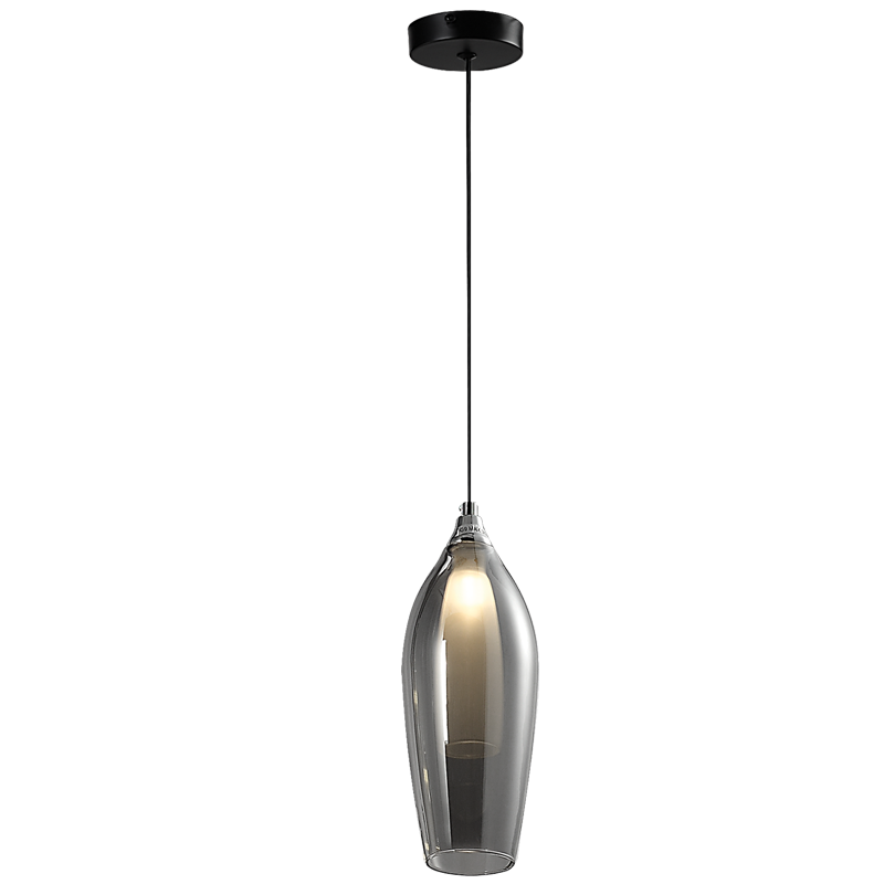 Black smoke glass pendant lamp. - Mr.Smart SA's Best Online Shopping Store