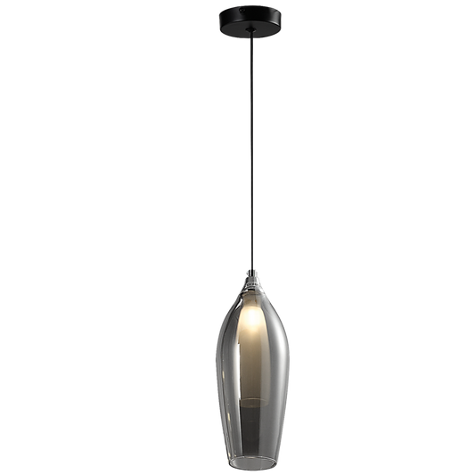 Black smoke glass pendant lamp. - Mr.Smart SA's Best Online Shopping Store