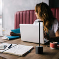 Black portable rechargeable cordless LED table lamp with touch control and adjustable light head.
Smart Life Lighting & Electrical		