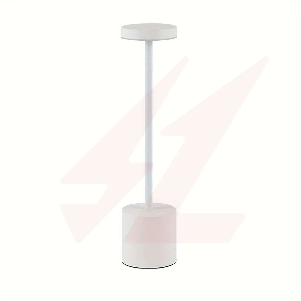 White Portable metal rechargeable cordless LED table lamp with touch control and adjustable light colors.
Smart Life Lighting & Electrical		