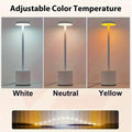 White Portable metal rechargeable cordless LED table lamp with touch control and adjustable light colors.
Smart Life Lighting & Electrical		