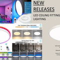A sleek round RGB LED ceiling light with full-spectrum colour-changing capabilities, remote control functionality, and dimmable light settings for a customizable lighting experience.
Smart Life Lighting & Electrical