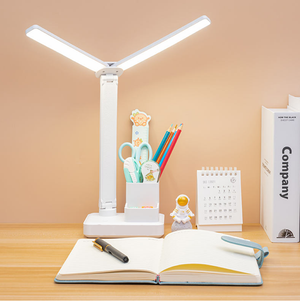 3 Colour Light Modes Rechargeable Desk Lamp with Pen Holder