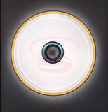 Modern ceiling light with integrated Bluetooth speaker, white LED lighting, and a glowing gold ring edge – combines audio and lighting in a minimal design.
Smart Life Lighting & Electrical