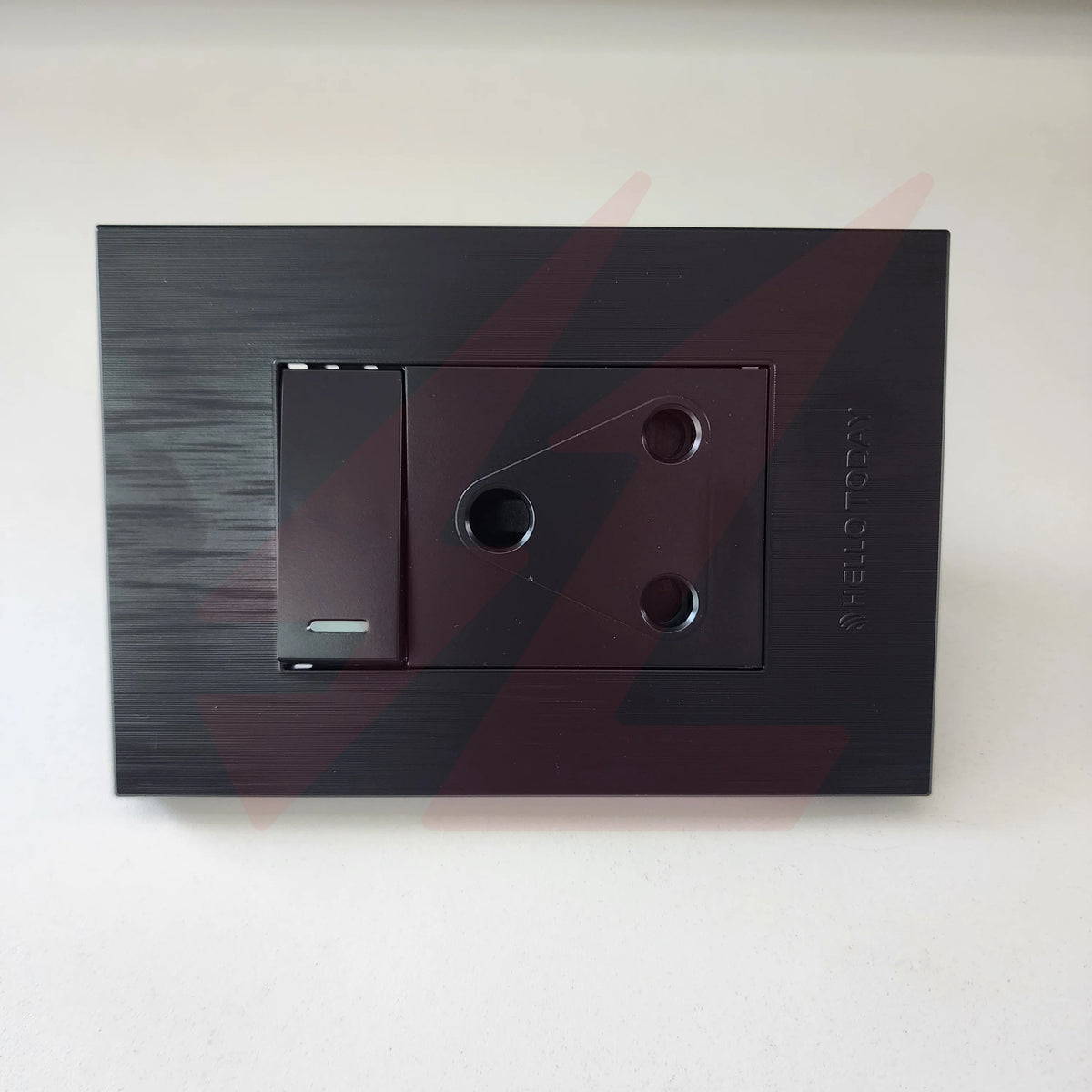 Black Single Plug 4×2 wall socket.
Smart Life Lighting & Electrical		