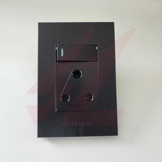Black Single Plug 4×2 wall socket.
Smart Life Lighting & Electrical		