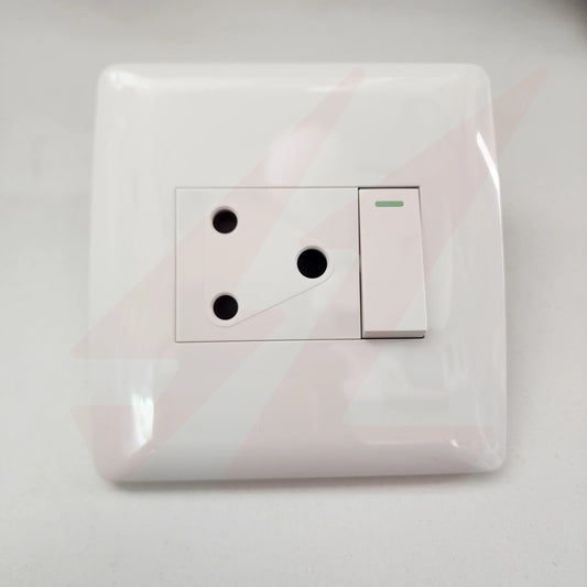 Single Electrical Socket White modren Wall Plate design.
Smart Life Lighting & Electrical		