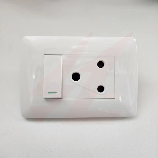 Single Electrical Socket 2x4 White modren Wall Plate design.
Smart Life Lighting & Electrical		