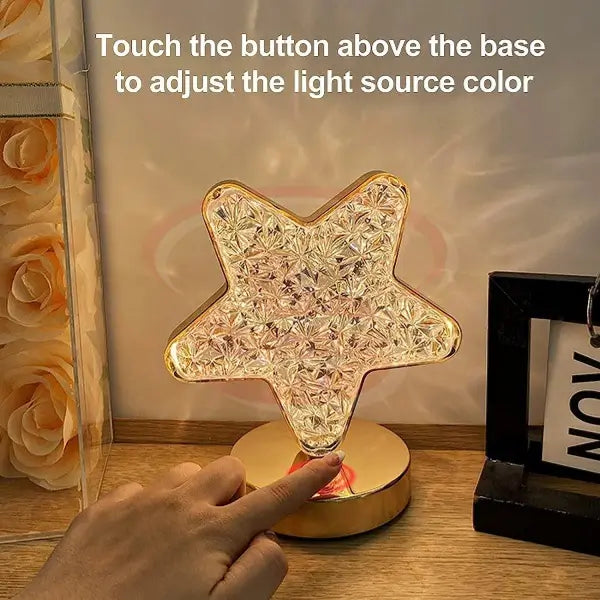 Star Shape crystal touch table lamp – rechargeable with 3 colour modes (Cool White, Crystal White & Warm White)
Smart Life Lighting & Electrical