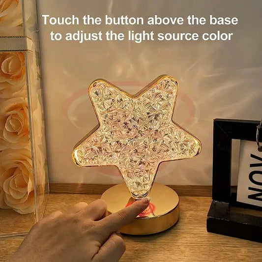 Star Shape crystal touch table lamp – rechargeable with 3 colour modes (Cool White, Crystal White & Warm White)
Smart Life Lighting & Electrical