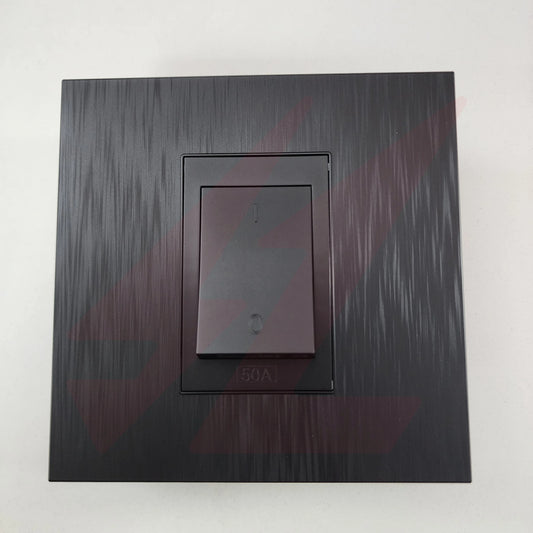 Black 50A stove isolator switch 4×4 wall plate.
Smart Life Lighting & Electrical		