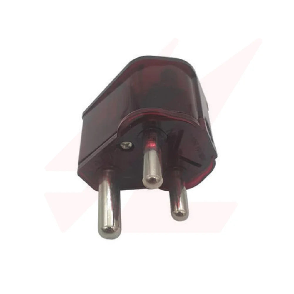 16A 3-pin surge protector plug top with translucent red heat-resistant casing and solid brass pins.
Smart Life Lighting & Electrical	