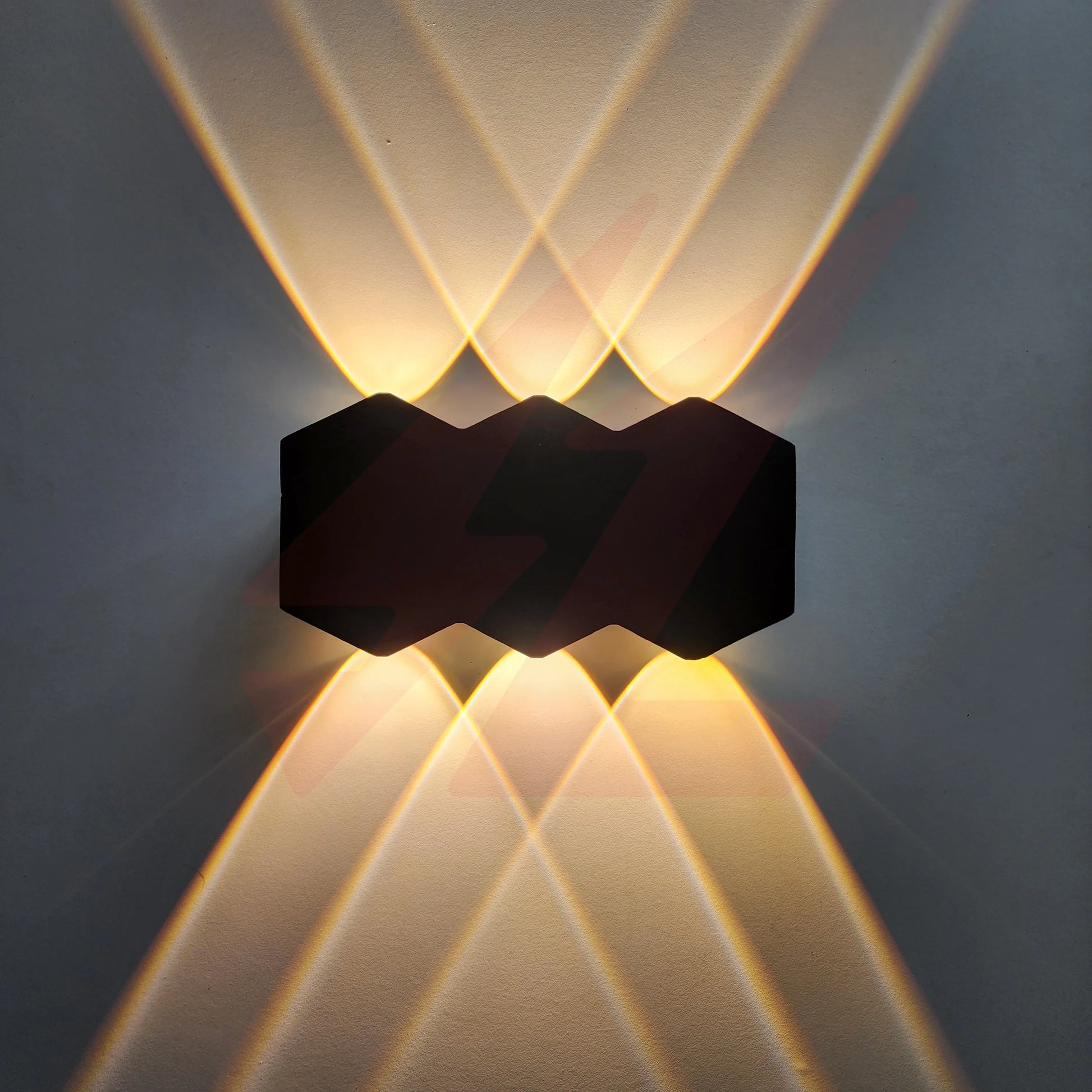 6W Triple Beam LED Outdoor Wall Lamp Black Warm White 3000K IP54 Waterproof Decorative Wall Light.
Smart Life Lighting & Electrical	