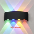 Indoor / Outdoor RGB Wall Lamp 4+4 Multicolor Black - Mr.Smart SA's Best Online Shopping Store