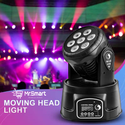 Mini-7 LED RGB Moving Head Light (Party Light). - Mr.Smart SA's Best Online Shopping Store