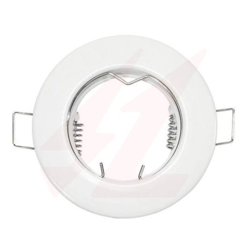 White Round Aluminum Downlight Fitting | GU10 / MR16