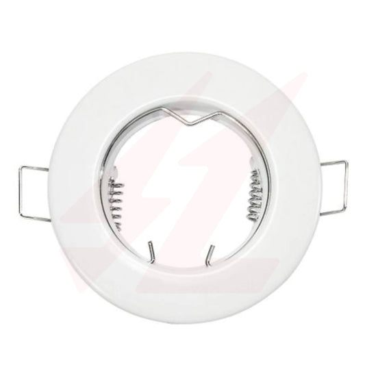 White Round Aluminum GU10 MR16 Downlight Fitting with 65mm Ceiling Cut-Out.
Smart Life Lighting & Electrical