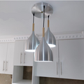 Bowl Style Pendant Light - Round of 3 - Silver. - Mr.Smart SA's Best Online Shopping Store