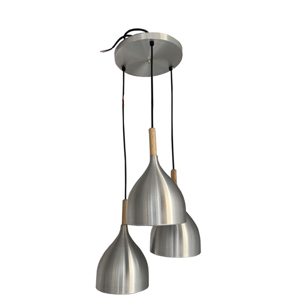 Bowl Style Pendant Light - Round of 3 - Silver. - Mr.Smart SA's Best Online Shopping Store