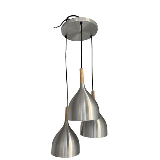 Bowl Style Pendant Light - Round of 3 - Silver. - Mr.Smart SA's Best Online Shopping Store