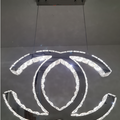CHANEL Logo Luxury Crystal Hanging LED Pendant Light with Remote. - Mr.Smart SA's Best Online Shopping Store