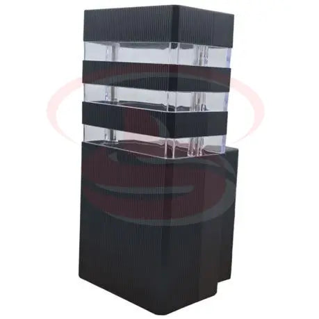 Modern dual-layer rectangular outdoor LED wall lamp with transparent glass design for villa and gate lighting.
Smart Life Lighting & Electrical