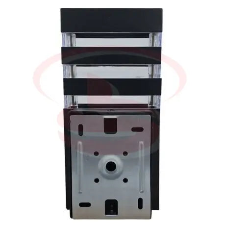 Modern dual-layer rectangular outdoor LED wall lamp with transparent glass design for villa and gate lighting.
Smart Life Lighting & Electrical