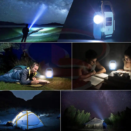 Dual light rechargeable solar lantern with USB mobile charging and easy carry handle for camping or emergency use.
Smart Life Lighting & Electrical