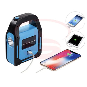 Dual Light Solar & Electric Rechargeable Emergency Light