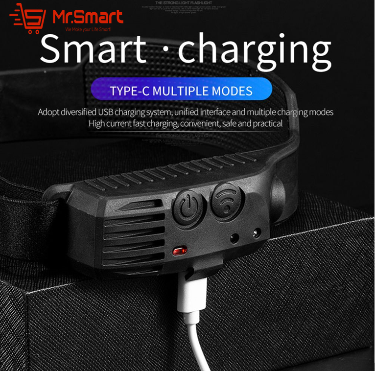 3 strip LED Multi-Function Rechargeable Head Lamp. - Mr.Smart SA's Best Online Shopping Store