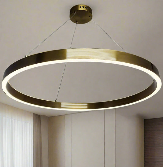 Modern Golden ring LED dining lamp JMX23327-1PL. - Mr.Smart SA's Best Online Shopping Store