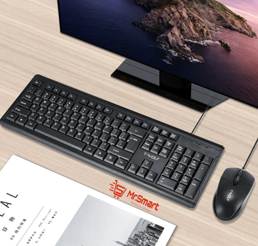 TF500 Business Wired Keyboard And Mouse. - Mr.Smart SA's Best Online Shopping Store