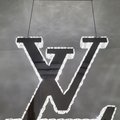 LV Logo Luxury Crystal Hanging LED Pendant Light with Remote. - Mr.Smart SA's Best Online Shopping Store