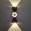 Modern circular black LED wall light with warm white up and down lighting effect for indoor and outdoor architectural wall lighting.
Smart Life Lighting & Electrical