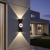 Modern circular black LED wall light with warm white up and down lighting effect for indoor and outdoor architectural wall lighting.
Smart Life Lighting & Electrical
