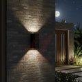 Modern black up and down LED wall light with warm white architectural wall wash effect for indoor and outdoor spaces.
Smart Life Lighting & Electrical