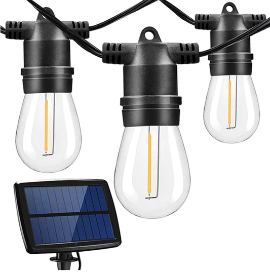 20M 20 Bulbs- Solar LED Festoon Outdoor String Lights. - Mr.Smart SA's Best Online Shopping Store
