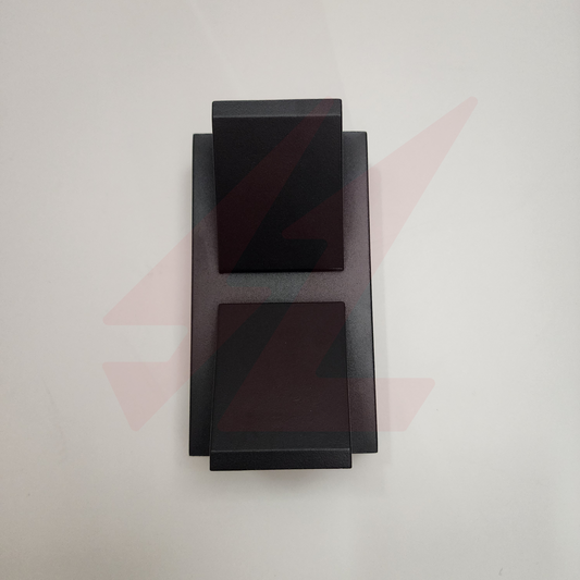 Modern Matte Black Up And Down Indoor-Outdoor wall Lamp